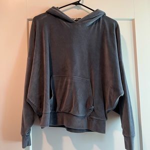 Super Soft Gray Hoodie/Hooded Sweater - American Eagle